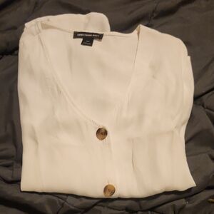 Something Navy Cream Blouse